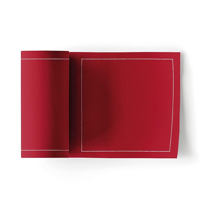 Cocktail/Canape Napkin - 11cm - Red - Roll of 50